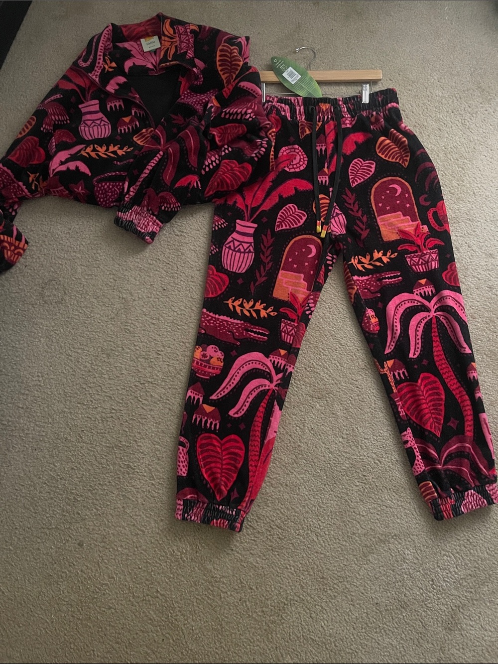 FarmRio Velour Jogging Set